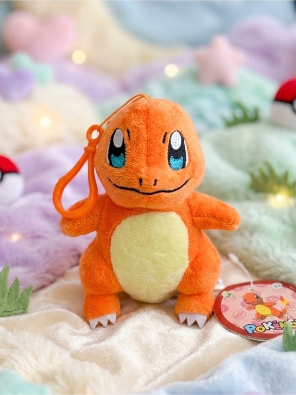 🔥 Charmander Plush Clip-On Toy -  Beanie Tummy